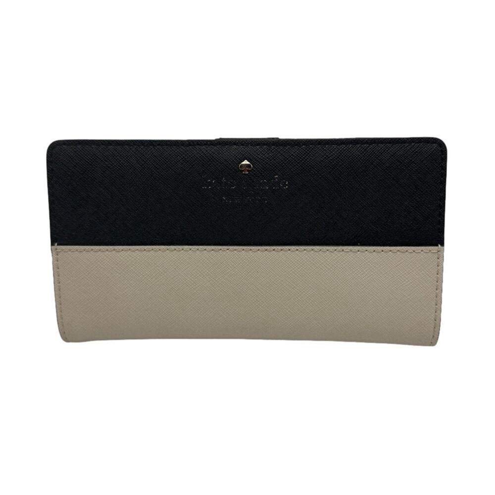 KATE SPADE New York Black and Beige Wallet